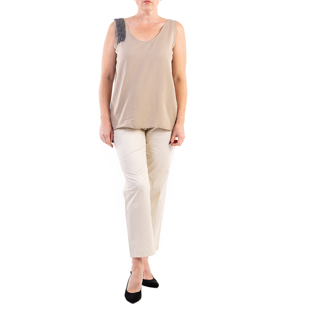 Academia Blouse Women size L Sand